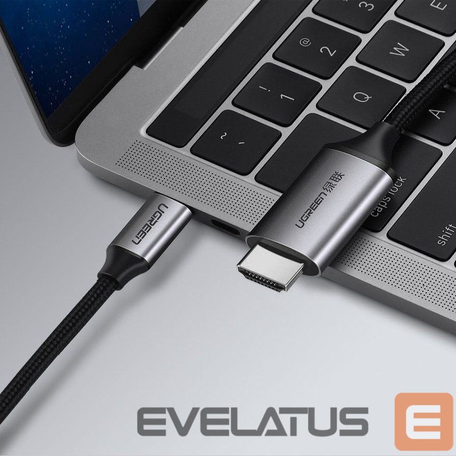 Cable Ugreen Ugreen cable HDMI cable - USB Type C 4K 60 Hz 1.5 m black-gray (MM142 50570)