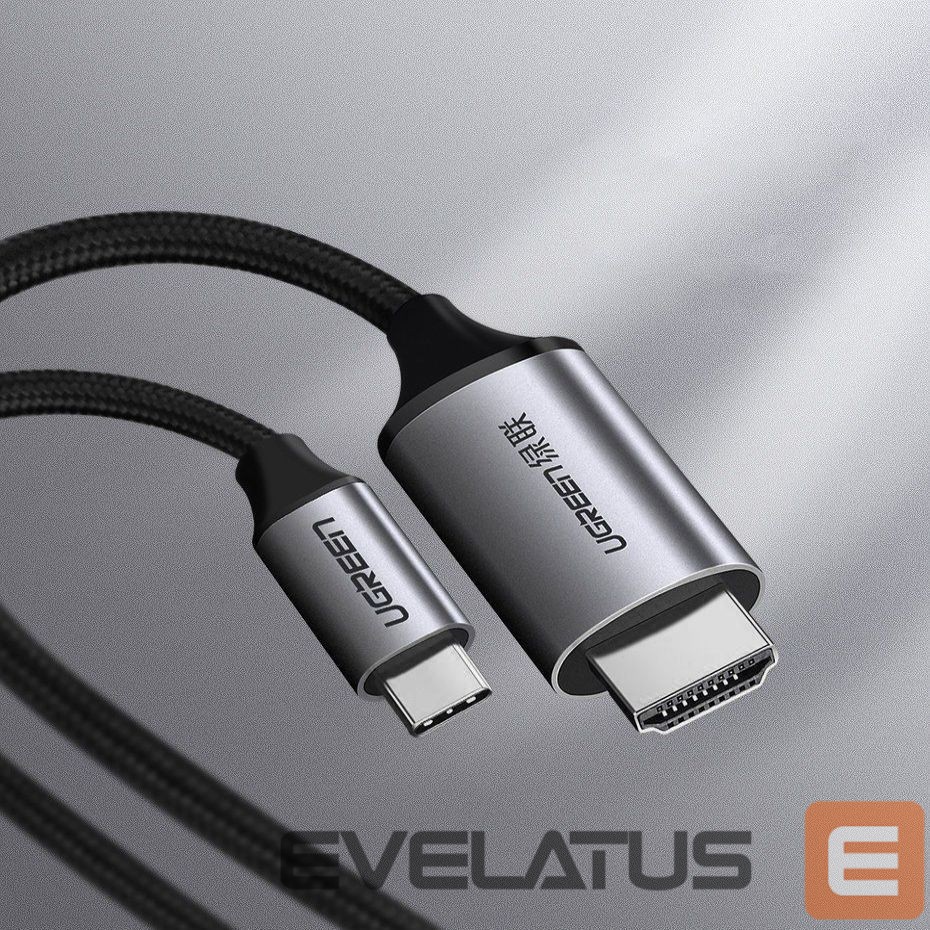 Cable Ugreen Ugreen cable HDMI cable - USB Type C 4K 60 Hz 1.5 m black-gray (MM142 50570)