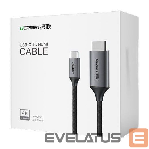Cable Ugreen Ugreen cable HDMI cable - USB Type C 4K 60 Hz 1.5 m black-gray (MM142 50570)
