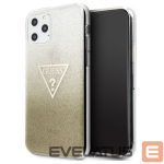 Back panel cover Guess  Guess GUHCN65SGTLGO iPhone 11 Pro Max gold/gold hard case Glitter Triangle 