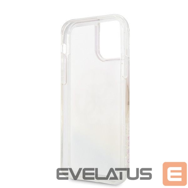 Back panel cover Guess Guess GUHCN58LGIRGP iPhone 11 Pro hard case Gradient Liquid Glitter Circle Logo