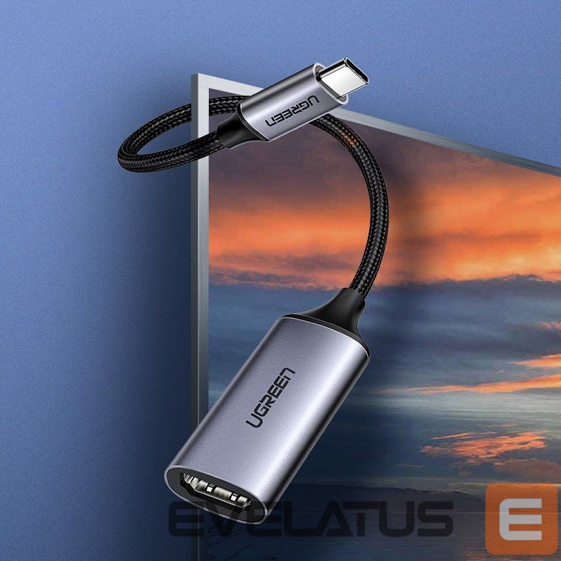 Cable Ugreen Ugreen USB Type C to HDMI 2.0 Adapter 4K @ 60 Hz Thunderbolt 3 for MacBook / PC gray (70444)