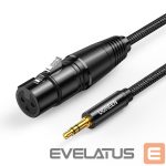 Cable Ugreen  Ugreen audio cable 3.5mm mini jack (male) - XLR (female) 1m black (AV182) 