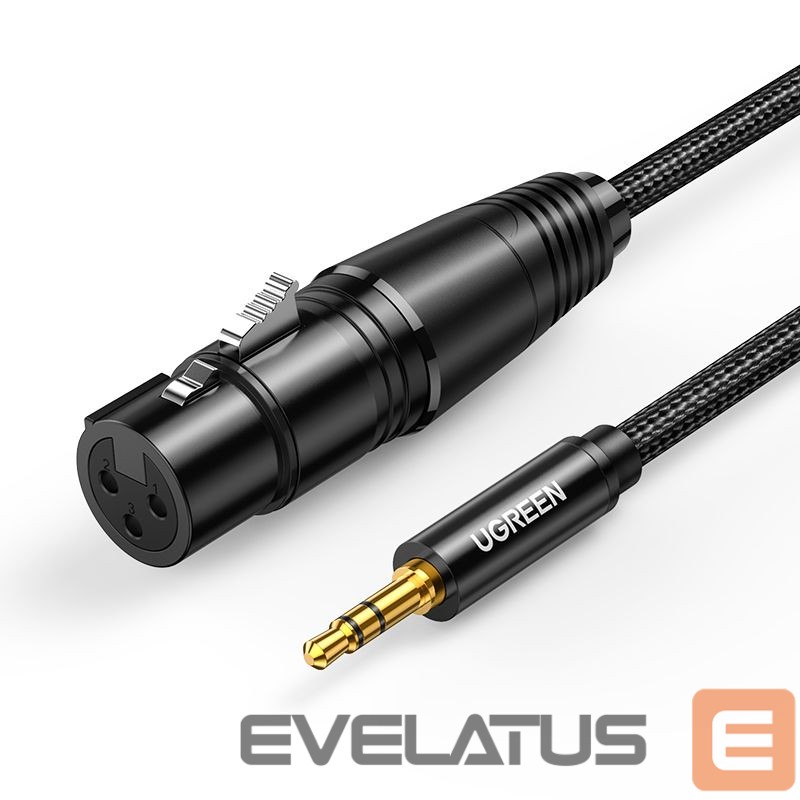 Cable Ugreen Ugreen audio cable 3.5mm mini jack (male) - XLR (female) 1m black (AV182)