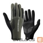Bicycle accessory Rockbros  Rockbros 16110006002 shock-absorbing cycling gloves size M - green and black 