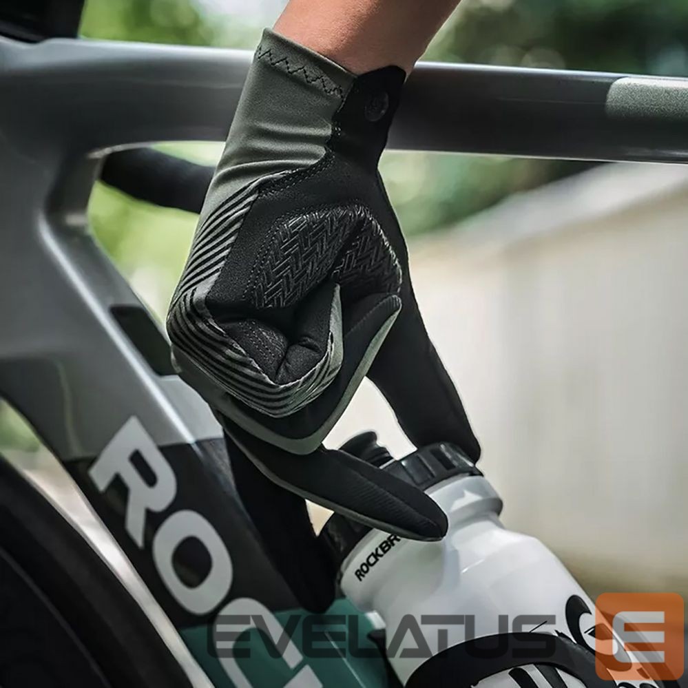 Bicycle accessory Rockbros Rockbros 16110006002 shock-absorbing cycling gloves size M - green and black