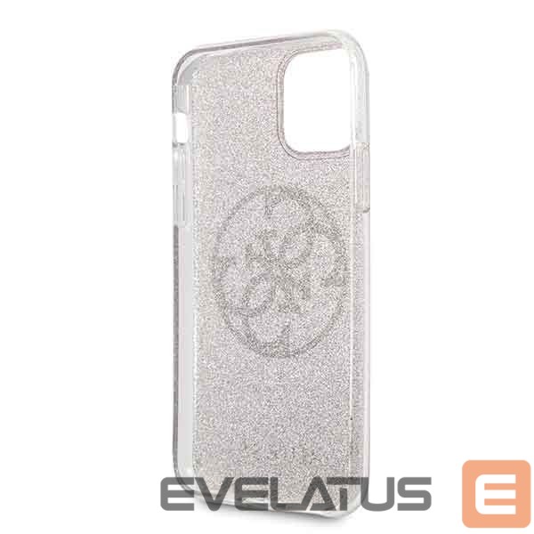 Back panel cover Guess Guess GUHCN58PCUGLPI iPhone 11 Pro różowy/pink hard case 4G Circle Glitter