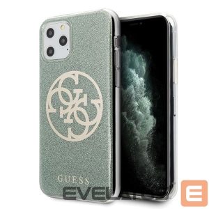 Back panel cover Guess  Guess GUHCN65PCUGLKA iPhone 11 Pro Max khaki hard case 4G Circle Glitter 