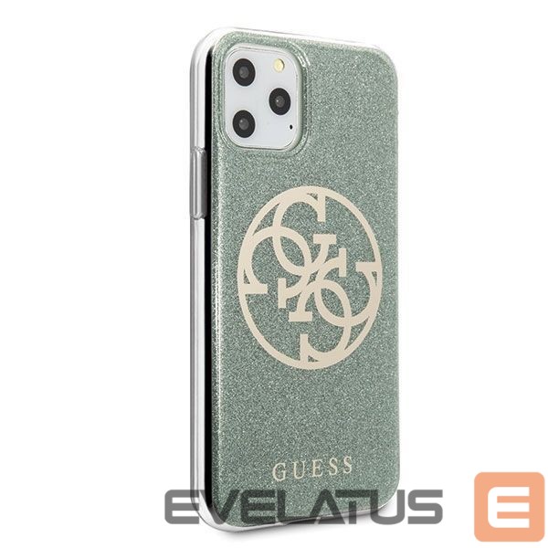 Back panel cover Guess Guess GUHCN65PCUGLKA iPhone 11 Pro Max khaki hard case 4G Circle Glitter
