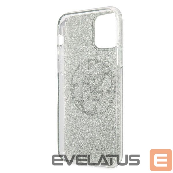 Back panel cover Guess Guess GUHCN65PCUGLKA iPhone 11 Pro Max khaki hard case 4G Circle Glitter