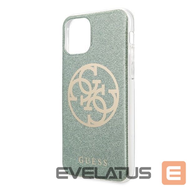 Back panel cover Guess Guess GUHCN65PCUGLKA iPhone 11 Pro Max khaki hard case 4G Circle Glitter