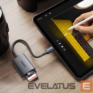 Converter Ugreen  Ugreen CM401 USB C 5Gb/s SD/TF card reader - gray 