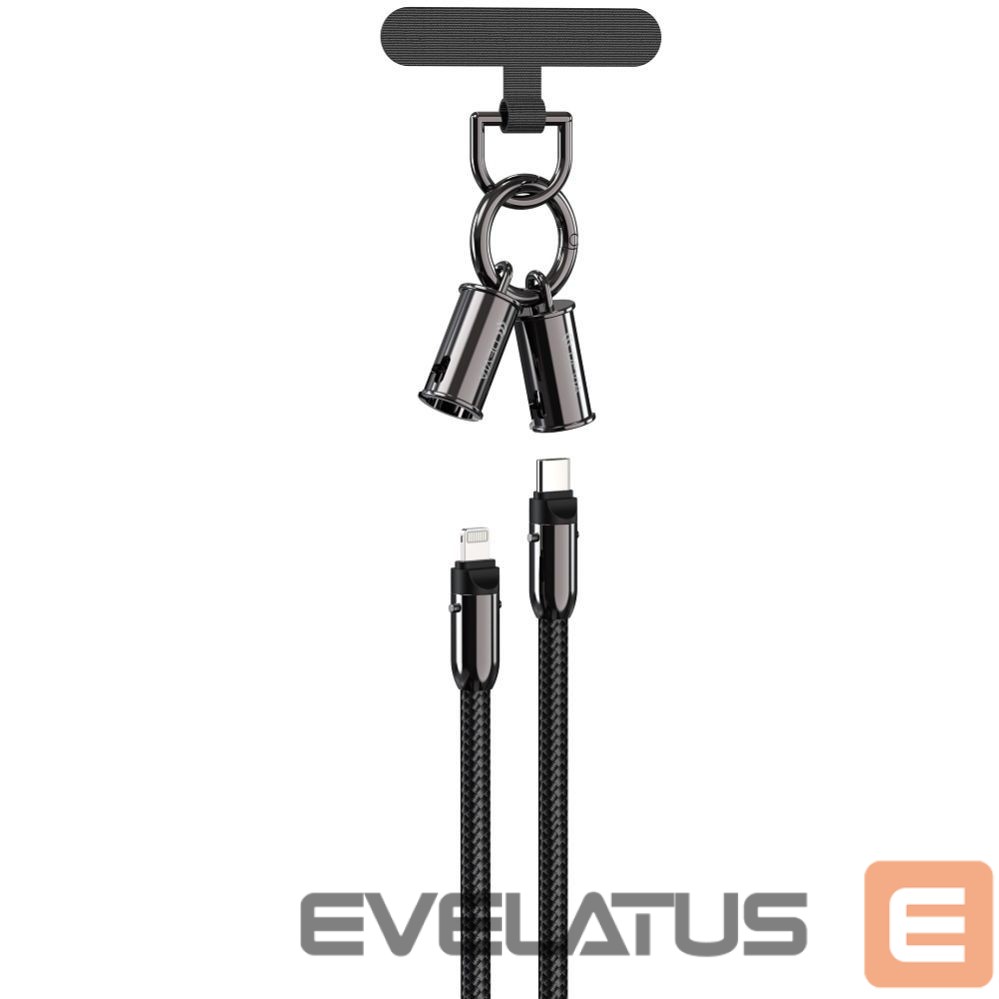 Other Computer Accessory Devia Devia cable lanyard 2in1 PD USB-C - Lightning 1,2 m 27W black