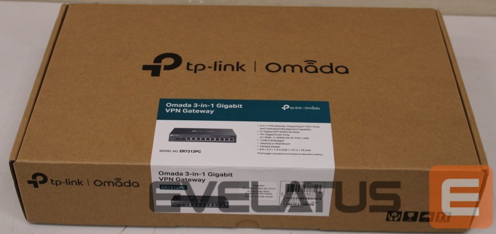 Routers TP-Link SALE OUT. Omada 3-in-1 Gigabit VPN Router | ER7212PC | 802.1q | 10/100/1000 Mbit/s | Ethernet LAN (RJ-45) ports 8 | Mesh Support No | MU-MiMO No | No mobile broadband | 24 month(s) | USED, SCRATCHED ON BACK