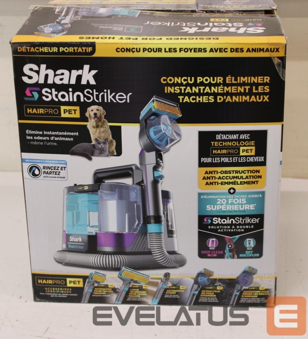 Vacuum cleaner Shark SALE OUT. StainStriker HairPro Deep cleaner PX250EUT | USED, DIRTY, MISSING 1 UNIT LIQVID BOTTLE