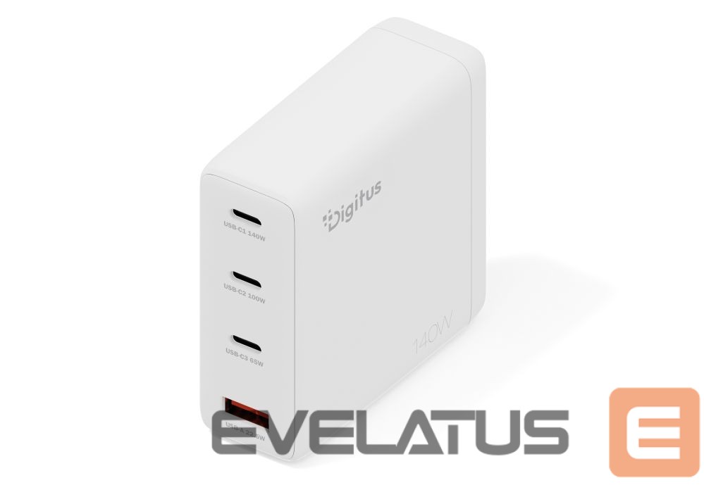 Other Computer Accessory Digitus USB GaN Charger 140W, 3x USB-C, 1x USB-A | DA-10305