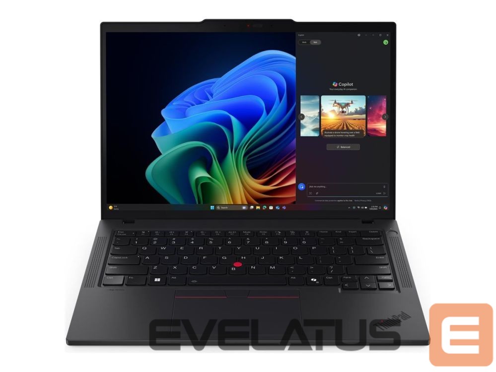 Laptop computer Lenovo ThinkPad T14 G6 Intel | Black | 14 " | IPS | WUXGA | 1920 x 1200 pixels | Anti-glare | Intel Core Ultra 7 | 258V | 32 GB | Soldered LPDDR5X | Solid-state drive capacity 512 GB | Intel Arc Graphics 140V | Windows 11 Pro | 802.11be | Bluetooth version 5.4 | 5G Upgradable | Keyboard language Nordic | Keyboard backlit | Warranty 36 month(s) | Battery warranty 12 month(s)