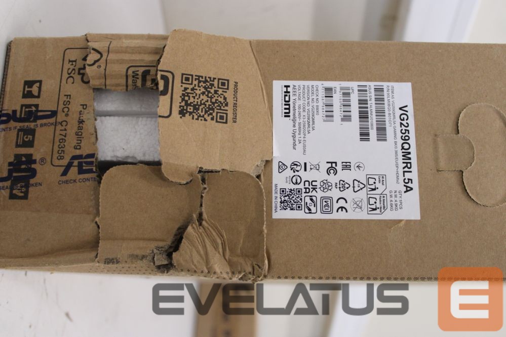 Monitor Asus SALE OUT. | TUF Gaming VG259QMRL5A | 24.5 " | Fast IPS | 16:9 | 310 Hz | 1 ms | 1920 x 1080 pixels | 400 cd/m² | HDMI ports quantity 2 | DAMAGED PACKAGING