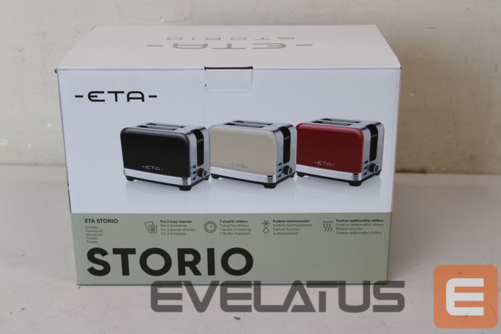 Toster ETA SALE OUT. 916690040 STORIO Toaster, Power 930 W, 2 slots, Stainless steel, Beige | Storio Toaster | 916690040 | Power 930 W | Housing material Stainless steel | Beige | DAMAGED PACKAGING