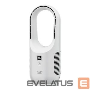 Fan Adler  Bladeless Rechargeable Fan | AD 7343 | Desk Fan | White | Diameter 14 cm | Number of speeds 3 