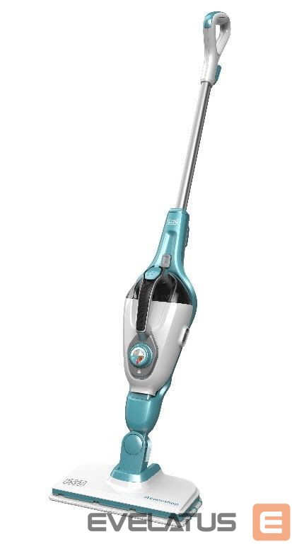 Other small household appliances Black & Decker Steam cleaner | FSMH1321-QS | Power 1300 W | Steam pressure 2.5 bar | Water tank capacity 0.5 L | White/Aqua