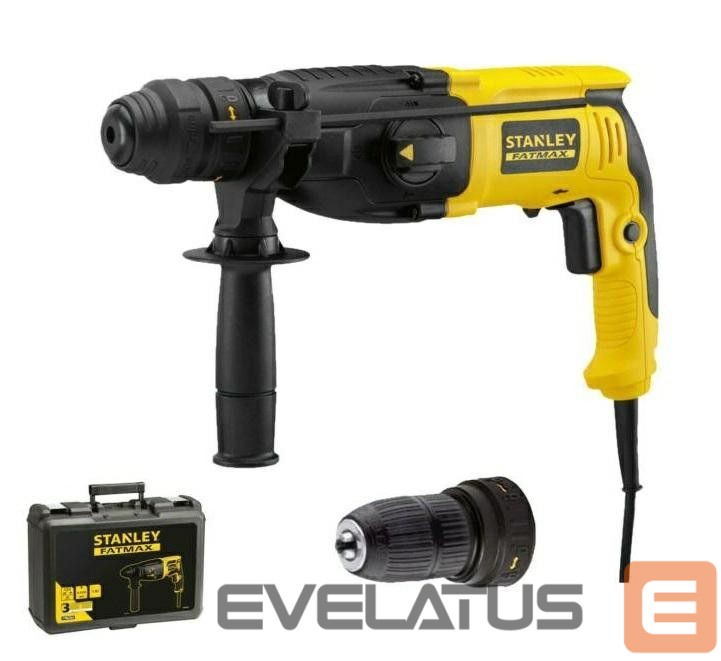 Fishing goods Stanley | 2.4J SDS Plus Hammer Drill With Quick Change Chuck, Kitbox | SFMEH210K-QS | 800 W