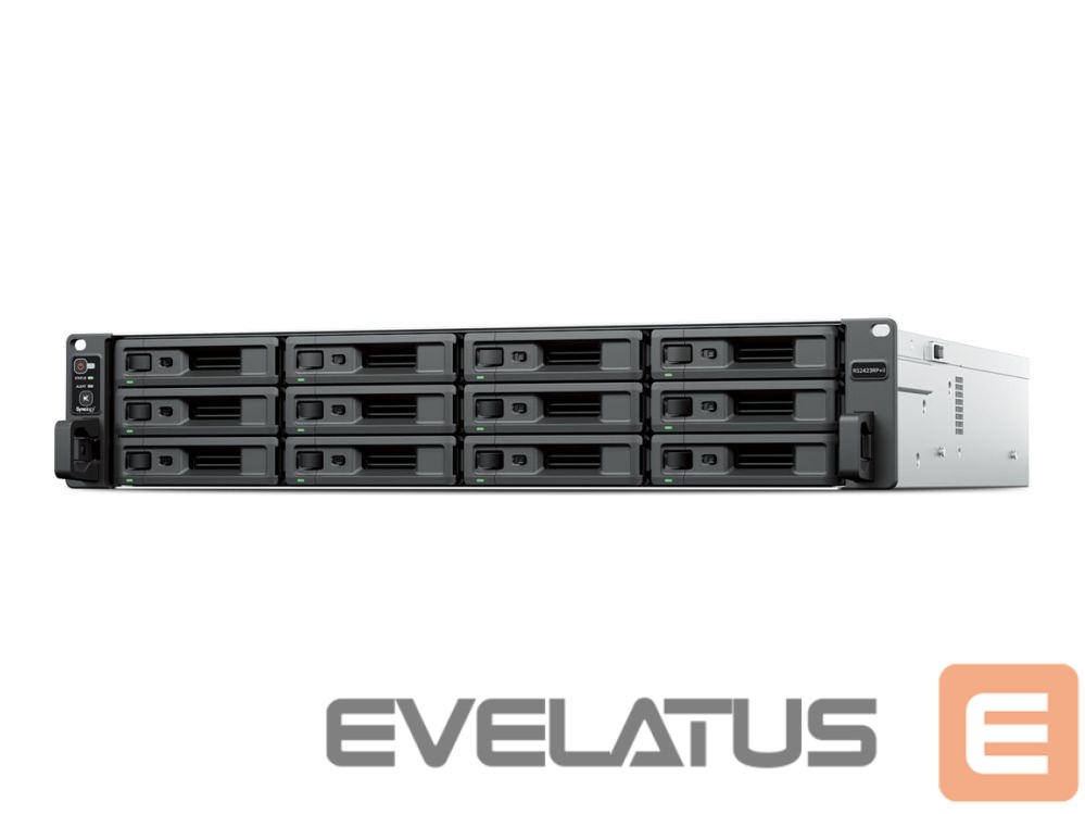 Flash drive Synology RackStation RS2423RP+II | Efficient storage for centralized data management | AMD Ryzen | V1780B | 8 GB | DDR4 | Black