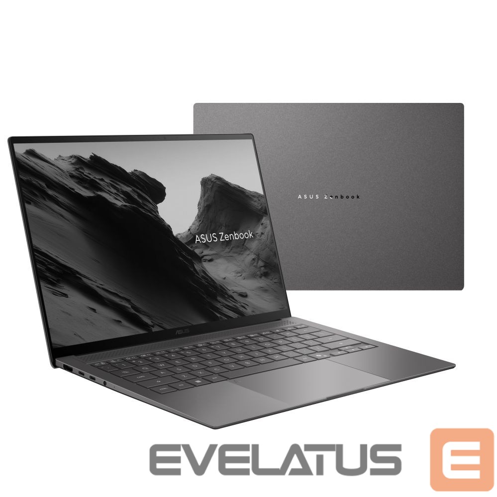 Laptop computer Asus Zenbook S14 UX5406AA-SU272X | Antrim Gray | 14 " | OLED | Touchscreen | 3K | 2880 x 1800 pixels | 120 Hz | Glossy | Intel Core Ultra 9 | 386H | 32 GB | LPDDR5X | Solid-state drive capacity 1000 GB | Intel Graphics | Windows 11 Pro | 802.11be | Bluetooth version 6.0 | Keyboard language US international | Keyboard backlit | Warranty 24 month(s) | Battery warranty 12 month(s)