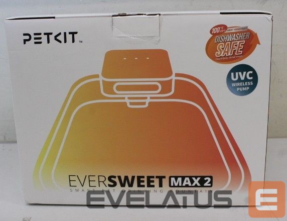 For livestock PETKIT SALE OUT. P4116 UVC Eversweet Max-100 UVC (CT-W3-100-UVC) | Drinking Fountain | Eversweet Max 2 UVC | Capacity 3 L | Material BPA Free | White | DEMO | 24 month(s)