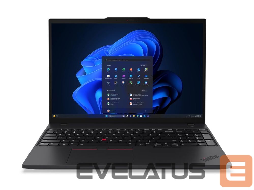 Laptop computer Lenovo ThinkPad T16 Gen 4 16 WUXGA ULT7-258V/32GB/512GB/Intel Arc Graphics 140V/WIN11 Pro/ENG Backlit kbd/LTE Upgradable/FP/3Y Warranty |