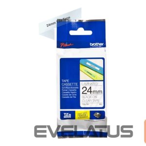 Printer accessories Brother  | TZE-151 Laminated Tape | Black on Clear | TZe | 8 m | 2.4 cm 
