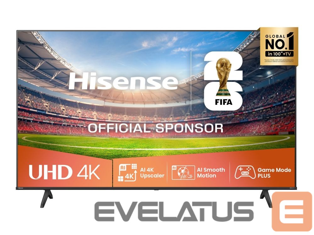 TV hisense 4K TV | 75A6Q | 75 | Smart TV | VIDAA Smart OS | UHD | Black