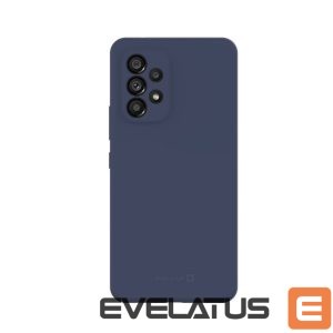 Back panel cover Evelatus Samsung Galaxy A53 5G Premium Soft Touch Silicone Case Midnight Blue