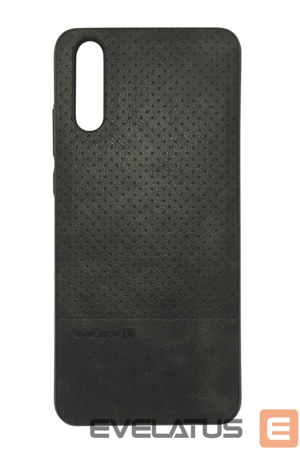 Back panel cover Evelatus Huawei P20 TPU case 1 with metal plate (possible to use with magnet car holder) Black