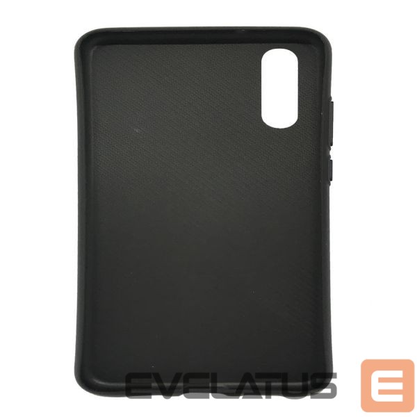Back panel cover Evelatus Huawei P20 TPU case 1 with metal plate (possible to use with magnet car holder) Black