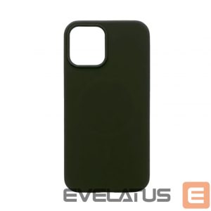 Back panel cover Evelatus Apple iPhone 14 Premium Magsafe Soft Touch Silicone Case Dark Green