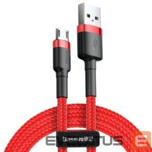 Cable Baseus  Cafule Cable Durable Nylon Braided Wire USB / micro USB QC3.0 2.4A 1M Red