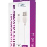 Cable Setty Universal USB Type-C Cable 1m 2A White