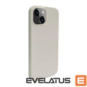 Back panel cover iLike Apple iPhone 14 Silicone plastic case Eco Print Design White