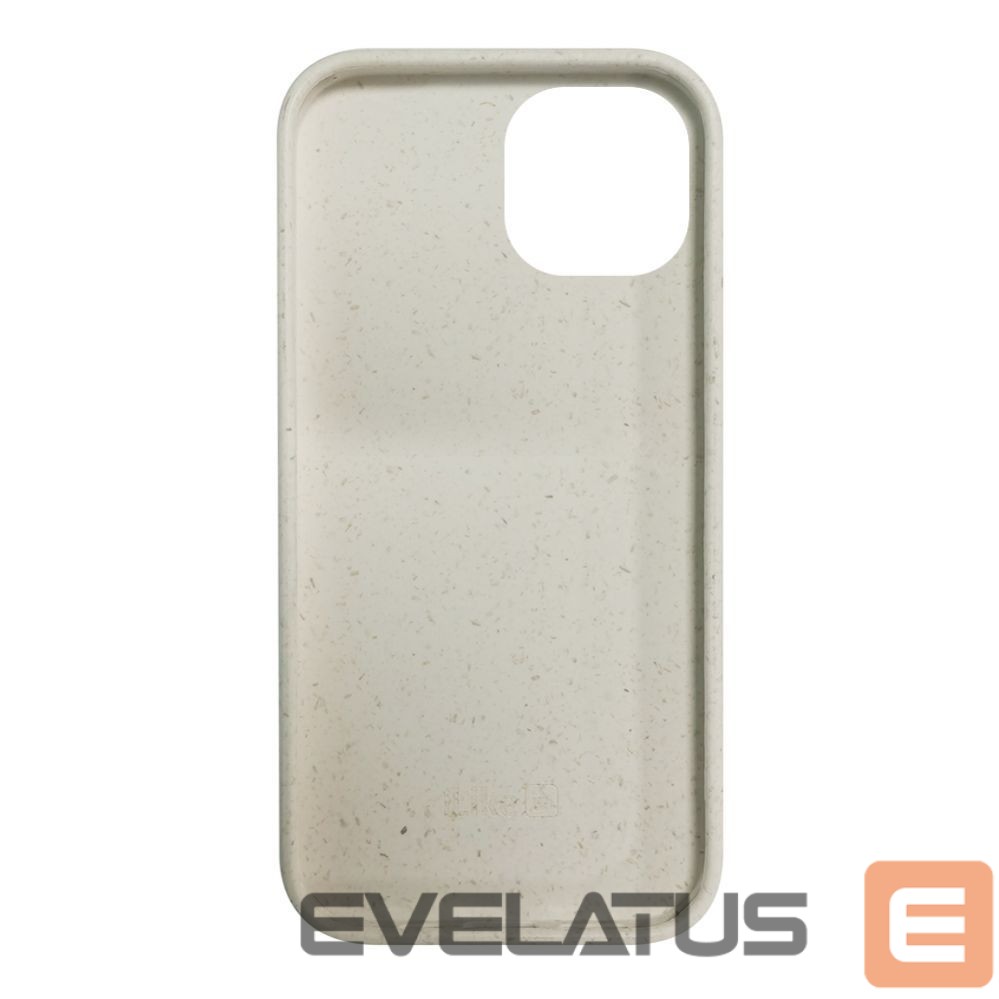 Back panel cover iLike Apple iPhone 14 Silicone plastic case Eco Print Design White