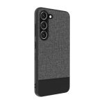Back panel cover iLike Samsung Galaxy S23 Plastic Leather Back Cover Gray