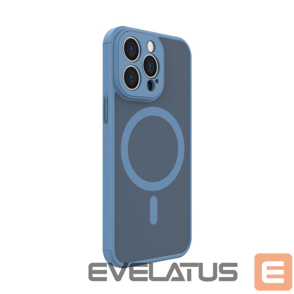 Back panel cover Evelatus Apple iPhone 13 Pro Hybird Case Whith Magsafe and Camera Protection PC+TPU Light Blue