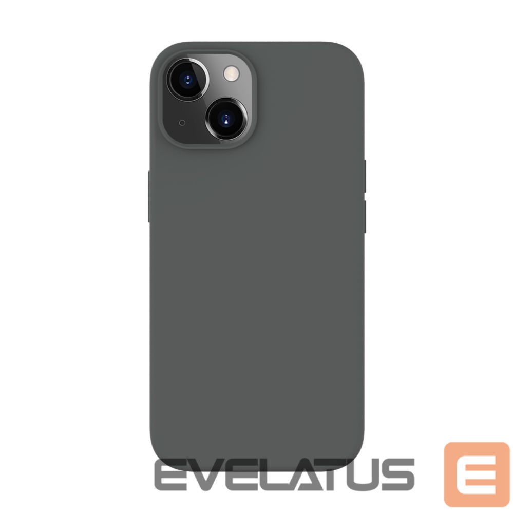 Back panel cover Evelatus Apple iPhone 13 Premium Magsafe Soft Touch Silicone Case Silver