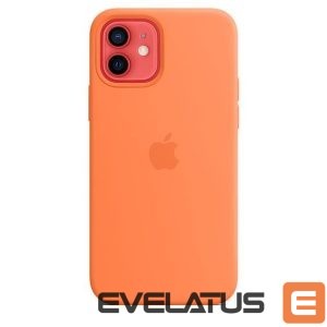 Back panel cover Apple  Silicone Case with MagSafe for  iPhone 12 mini Kumquat