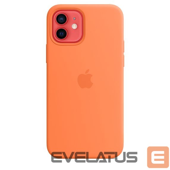 Back panel cover Apple Silicone Case with MagSafe for iPhone 12 mini Kumquat