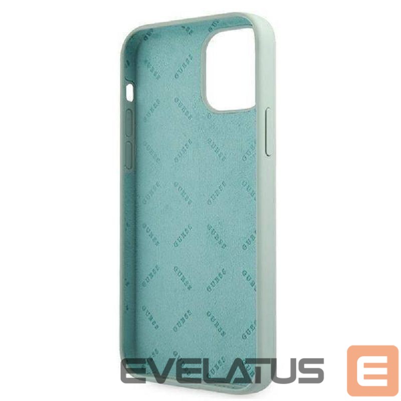 Back panel cover Guess Apple iPhone 12 Mini 5.4'' Vintage Fuschia Script Cover Blue
