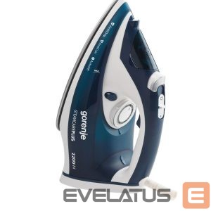 Iron GORENJE  Steam Iron SIH2200TQC Steam Iron, 2200 W, Water tank capacity 300 ml, Continuous steam 30 g/min, Blue/White, Auto power off 