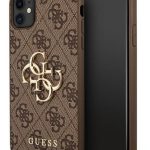 Back panel cover Guess Apple iPhone 11 6.1 / Xr hardcase 4G Big Metal Logo Brown