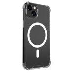 Back panel cover Evelatus Apple iPhone 15 Shockproof case with Magsafe Transparent