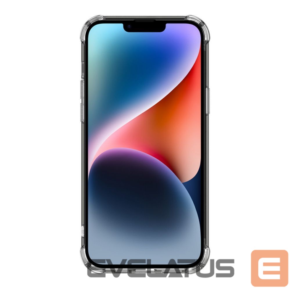 Back panel cover Evelatus Apple iPhone 15 Shockproof case with Magsafe Transparent